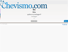 Tablet Screenshot of chevismo.com